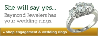 Beautiful wedding bands and engagement rings from Raymond Jewelers
